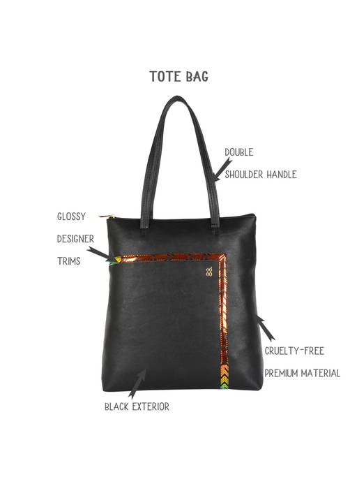 black designer tote purse