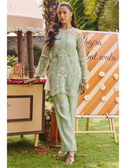 Label S4U - Mint Green Floral Applique Co-Ord Set