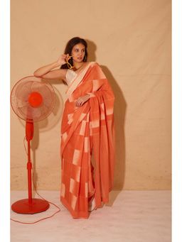 Banana Labs - Orange Squash Saree without Blouse