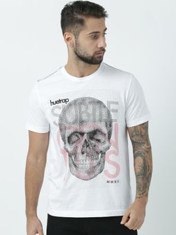 Huetrap - Mens White Short Sleeve T-Shirt