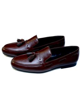 SHUTIQ - Kiltie Nappa Cocoa Shoes