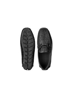 SHUTIQ - Quero Horse bit Coal Black Lather Loafers