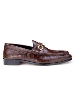 SHUTIQ - Reed Croco Cocoa Brown
