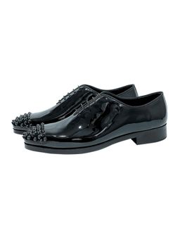 SHUTIQ - Roush Black Studded Shoes