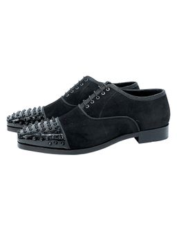 SHUTIQ - Roush Suede Studded Shoes