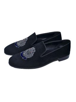 SHUTIQ - Royal Emblem Slate Shoes