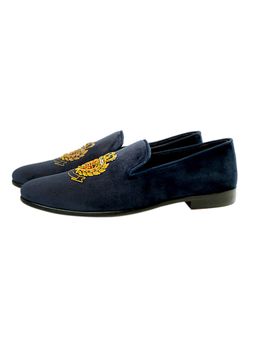 SHUTIQ - Royal Emblem Navy Shoes