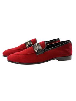 SHUTIQ - Spencers Burgundy Lather Loafers