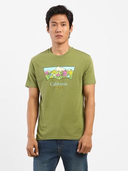 Levi's - Men Green Round Neck T-shirt