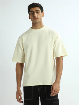 Nobero - Men Oversized Premium T-shirt - Beige