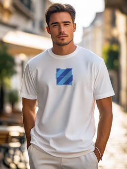 Nobero - Men Printed T-shirt - White