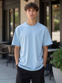 Nobero - Oversized T Shirts For Men - Blue