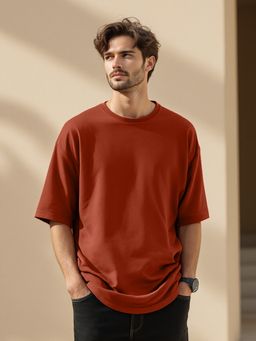 Nobero - Oversized T Shirts For Men - Orange
