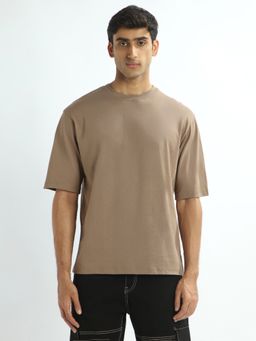 Nobero - Oversized T Shirts For Men - Brown