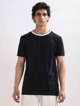 Nobero - Men Urban Pique T-shirt - Black