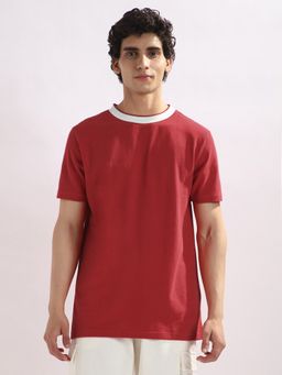Nobero - Men Urban Pique T-shirt - Red