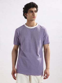 Nobero - Men Urban Pique T-shirt - Lavender