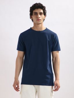 Nobero - Men Comfort Pique T-shirt - Blue