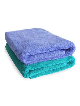 Heelium - Bamboo Bath Towel - Soft - Absorbent & Odour Free - 2 Pcs - Iris - Teal