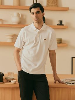 Andamen - Off White Men Supima Cotton Polo T-shirt