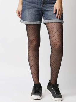 Twenty Dresses by Nykaa Fashion - Winter Is Here Stockings Black