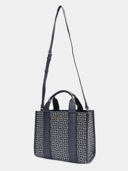 Tommy Hilfiger - Logo Blue Polyester Handbag