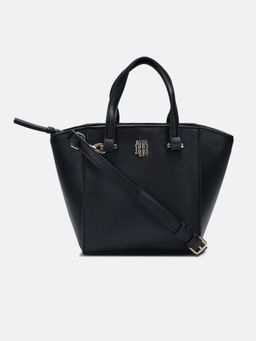 Tommy Hilfiger - Solid Black Pu Handbag