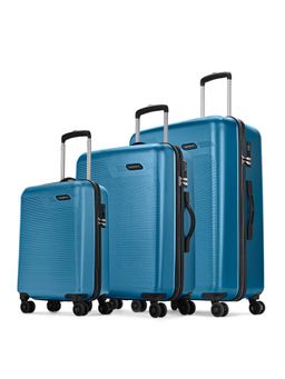 Aristocrat - Axis Teal Hard Luggage Trolley Bag (S/M/L) (Pack of 3)