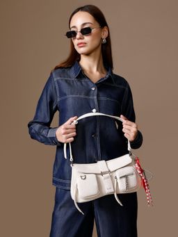 Kazo - Rustin Off White Sold Handbag (S)