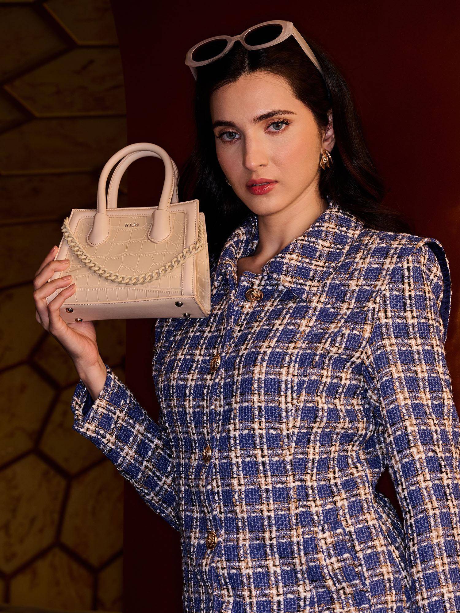 Ziva Off White Mini Bag with Detachable Strap (XS)
