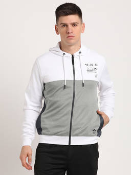Turtle - Men White Polyester Hoodie