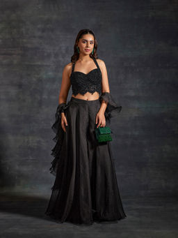 House of Exotique - Arwa Lehenga (Set of 3)