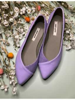 Misfit Panda - Purple Solid Vegan Cristal Ballerinas