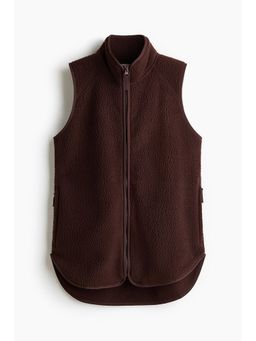 H&M - Women Brown Regular Fit Teddy Sports Gilet