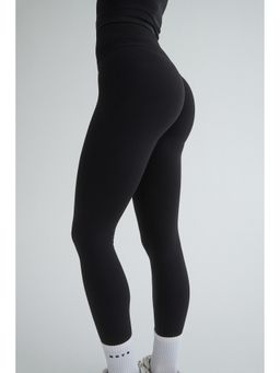 H&M - Women Black Seamless Sports Leggings with Drymove
