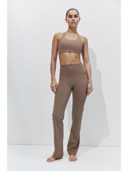 H&M - Women Beige Sculptmove Flared Sports Leggings