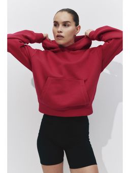 H&M - Women Red Loose Fit Sports Hoodie
