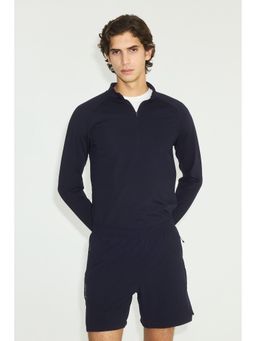 H&M - Men Navy Blue Sports Shorts with Drymove