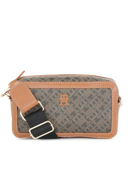 Tommy Hilfiger - Women Logo Brown PU Sling Bag