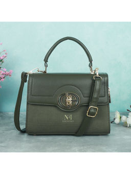 NFI Essentials - Women Textured Olive Sling Bag