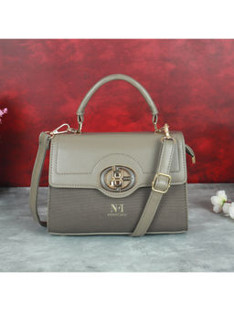 NFI Essentials - Women Textured Grey Sling Bag