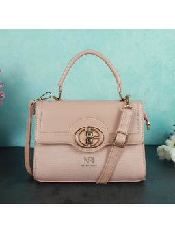 NFI Essentials - Women Textured Pink Sling Bag