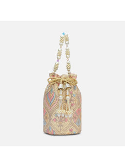 Lavie - Women Beige Sara Structured Potli (M)