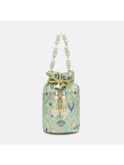 Lavie - Women Green Sara Structured Potli (M)