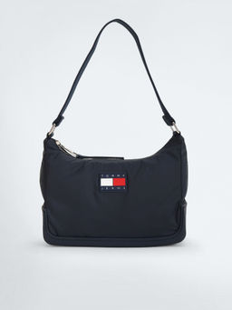 Tommy Hilfiger - Solid Navy Blue Polyester Handbag