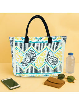 NFI Essentials - Women Multi-Color Printed Totes Canvas Tote Bag