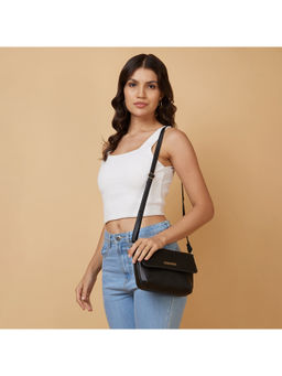Caprese - Women Rohde Flap Black Sling Bag (S)