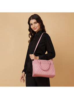 Caprese - Women Pink Lucya Satchel with Detachable Strap (M)