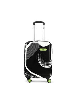 Skybags - Unisex Black Printed Splash Cabin Hard Trolley Bag