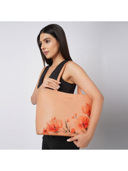 Caprese - Women Orange Chloe Tote Bag (L)